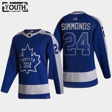 Toronto Maple Leafs Wayne Simmonds 24 2020-21 Reverse Retro Authentic Shirt - Kinderen